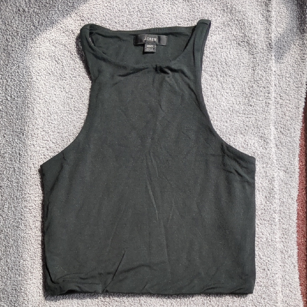NWOT J. Crew High Neck Crop Top Size XXS